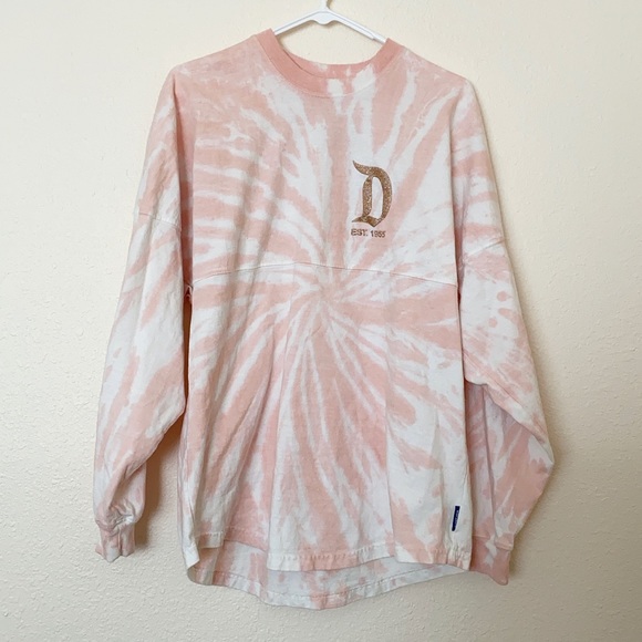Disney | Tops | Disneyland Pink Tiedye Oversized Sweatshirt | Poshmark